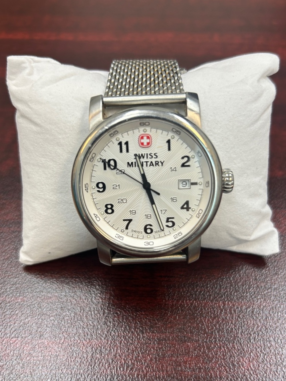Swiss Military Men's Stainless Steel Watch - White Dial